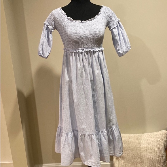 Simplee Apparel Light Blue Maxi Dress - Picture 1 of 10